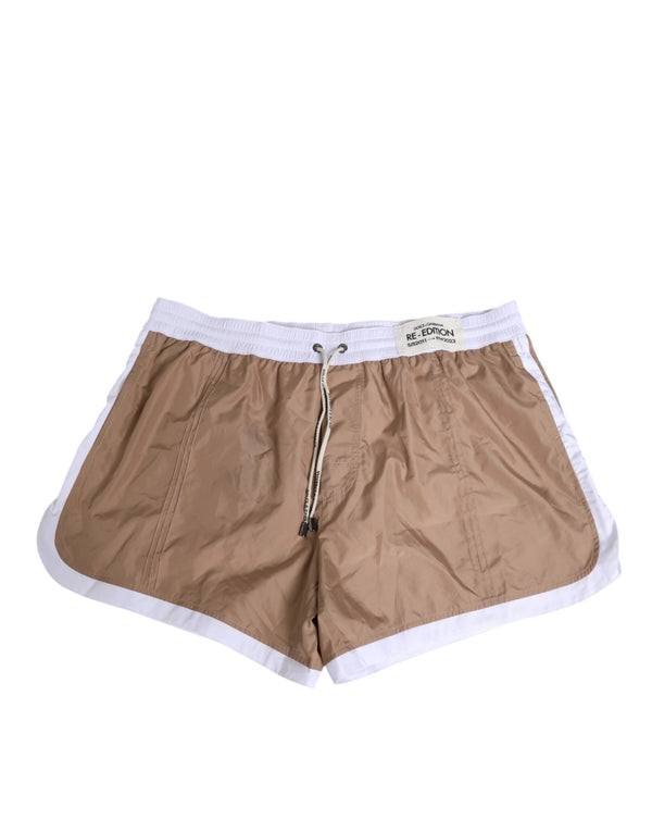 Dolce & Gabbana 100% Polyester swim shorts in brown