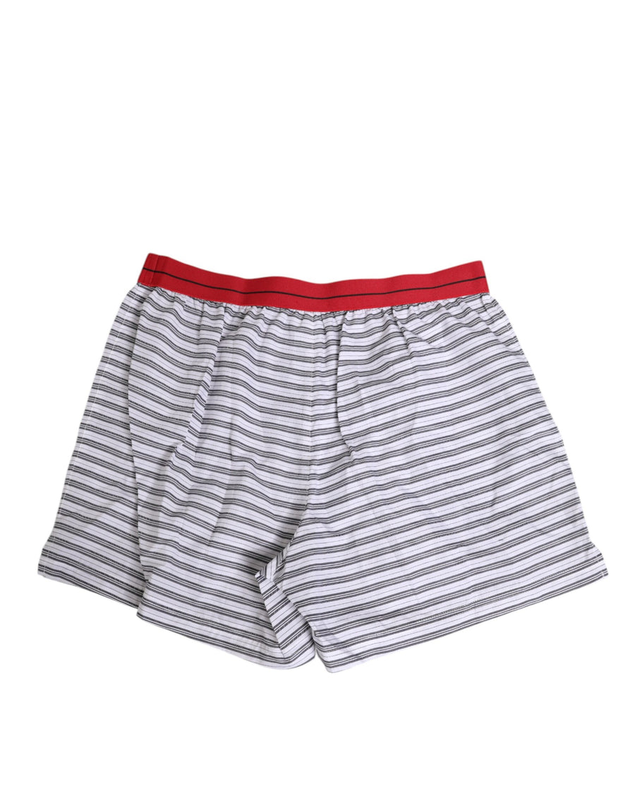 Dolce & Gabbana 100% Cotton swim shorts in white