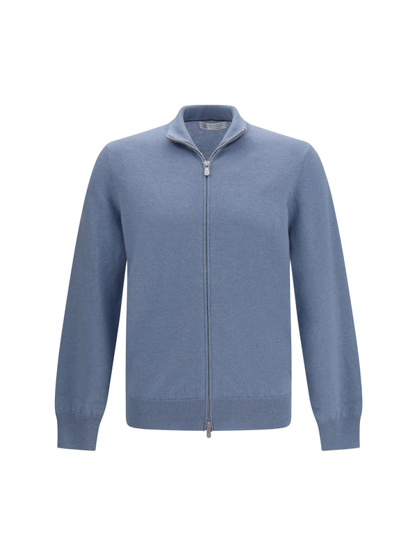 Brunello Cucinelli 100% Cashmere cardigan in blue