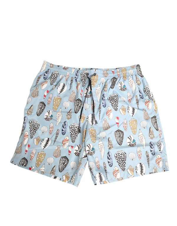Dolce & Gabbana 100% Nylon swim shorts in blue