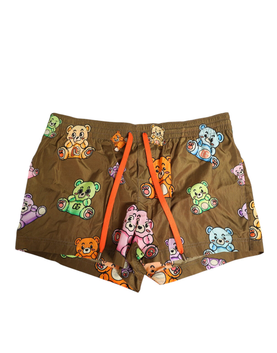Dolce & Gabbana 100% Polyester swim shorts in brown