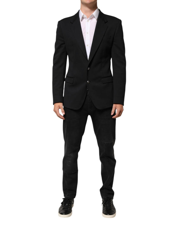 Dolce & Gabbana 75% Cotton blazer in black