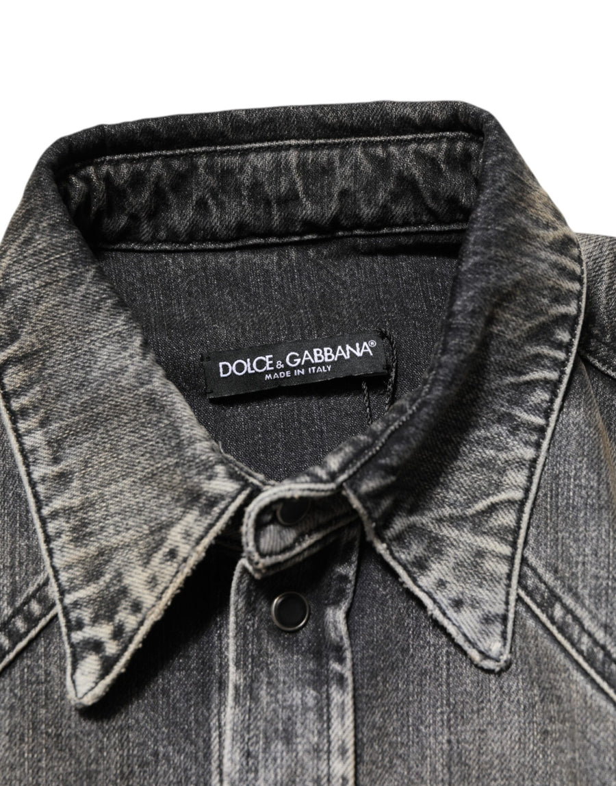 Dolce & Gabbana 98% Cotton shirt in black