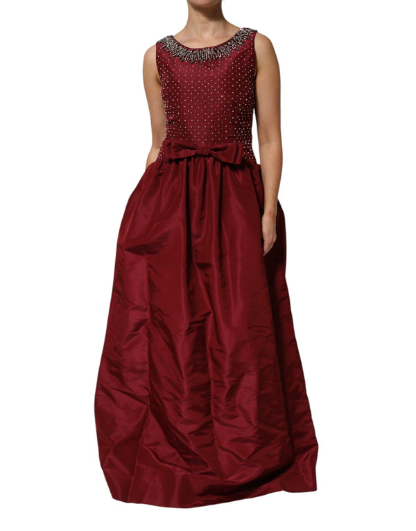 Dolce & Gabbana 70% Silk evening gown in red
