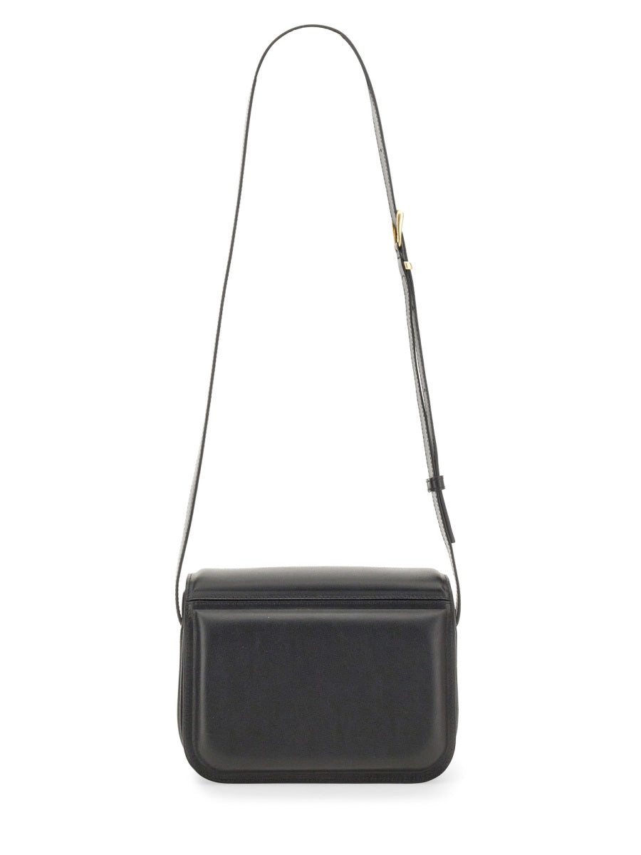 Medium Oscar Trunk Bag Black Leather Shoulder
