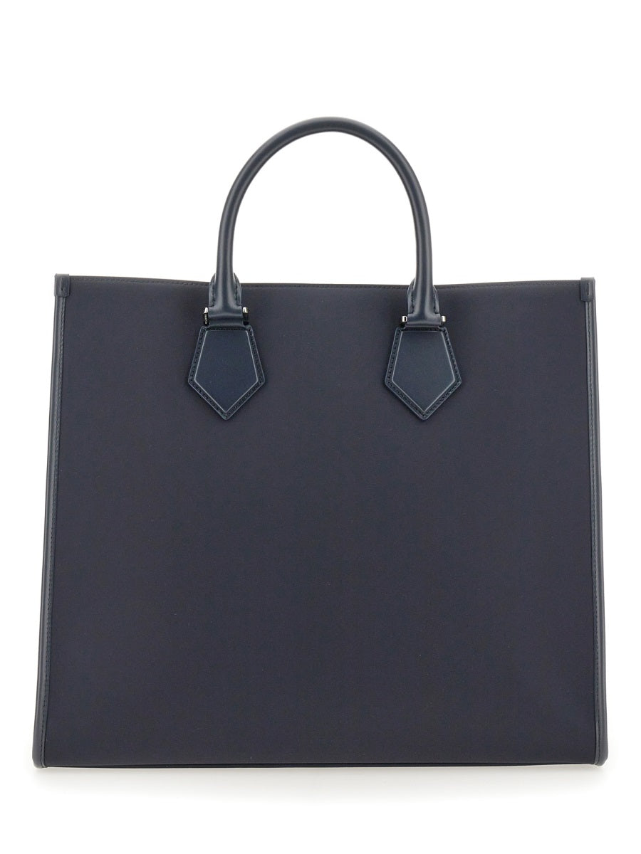 Large Shopping Bag Blue Polyamide Handbags