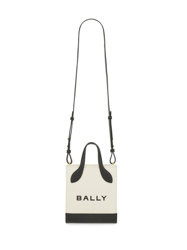 Bag With Logo Ivory Organic Cotton Handbags