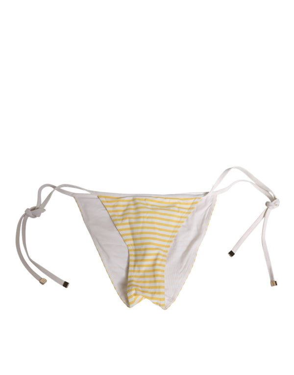 Dolce & Gabbana 75% Polyamide bikini bottom in white