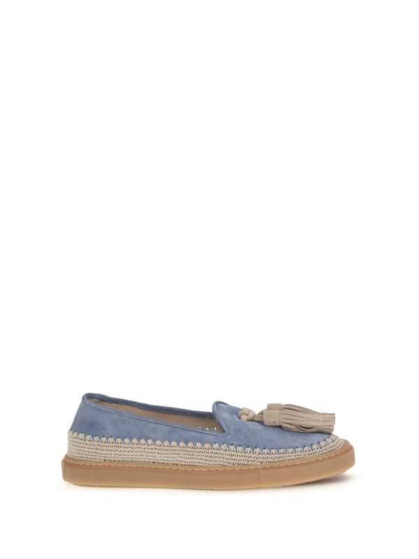 Fratelli Rossetti 80% calf leather loafers in blue