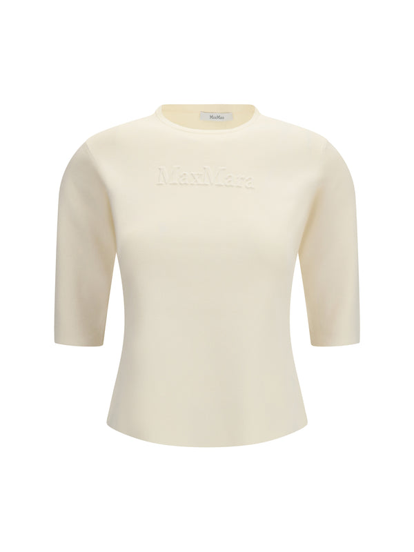 Max Mara Pure 65% Viscose; 35% Polyamide t-shirt in beige