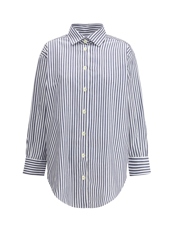 Deperlu 100% Cotton shirt in blue