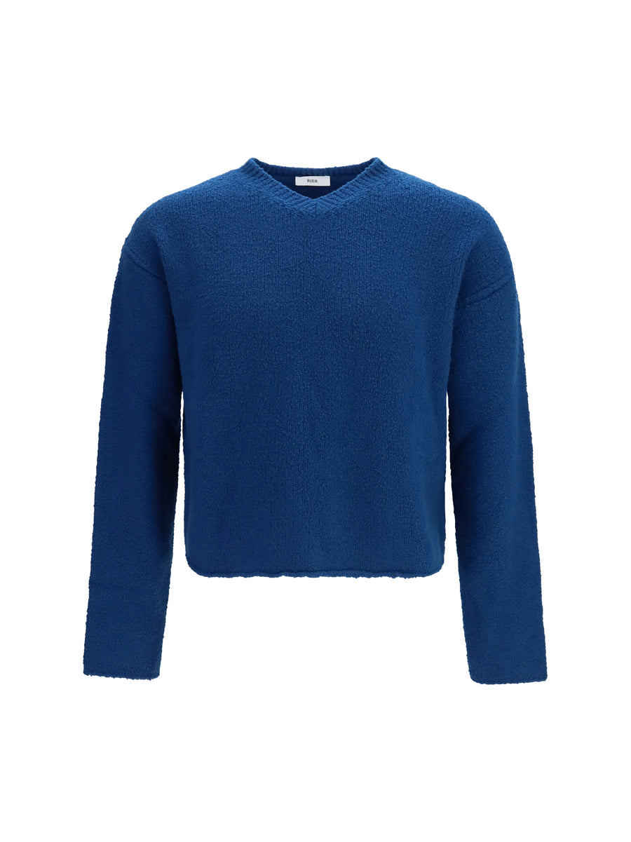 Wool Sweater Indigo Lamb Ovis Aries