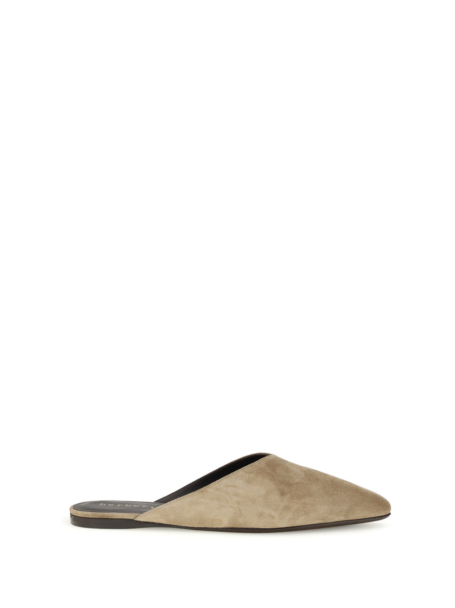 Sabot Homebody Cigar Calf Leather Sandal