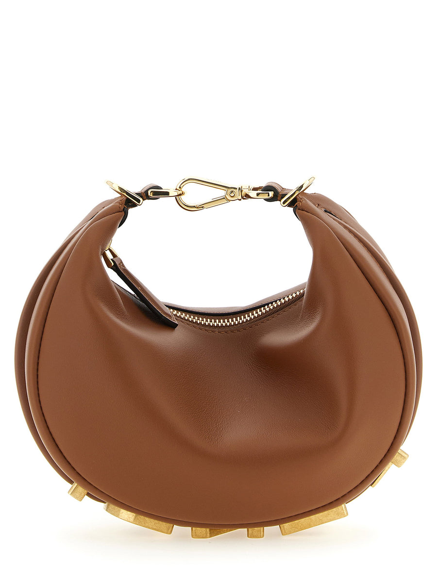 حقيبة ميني فينديغرافي Fendi — بني