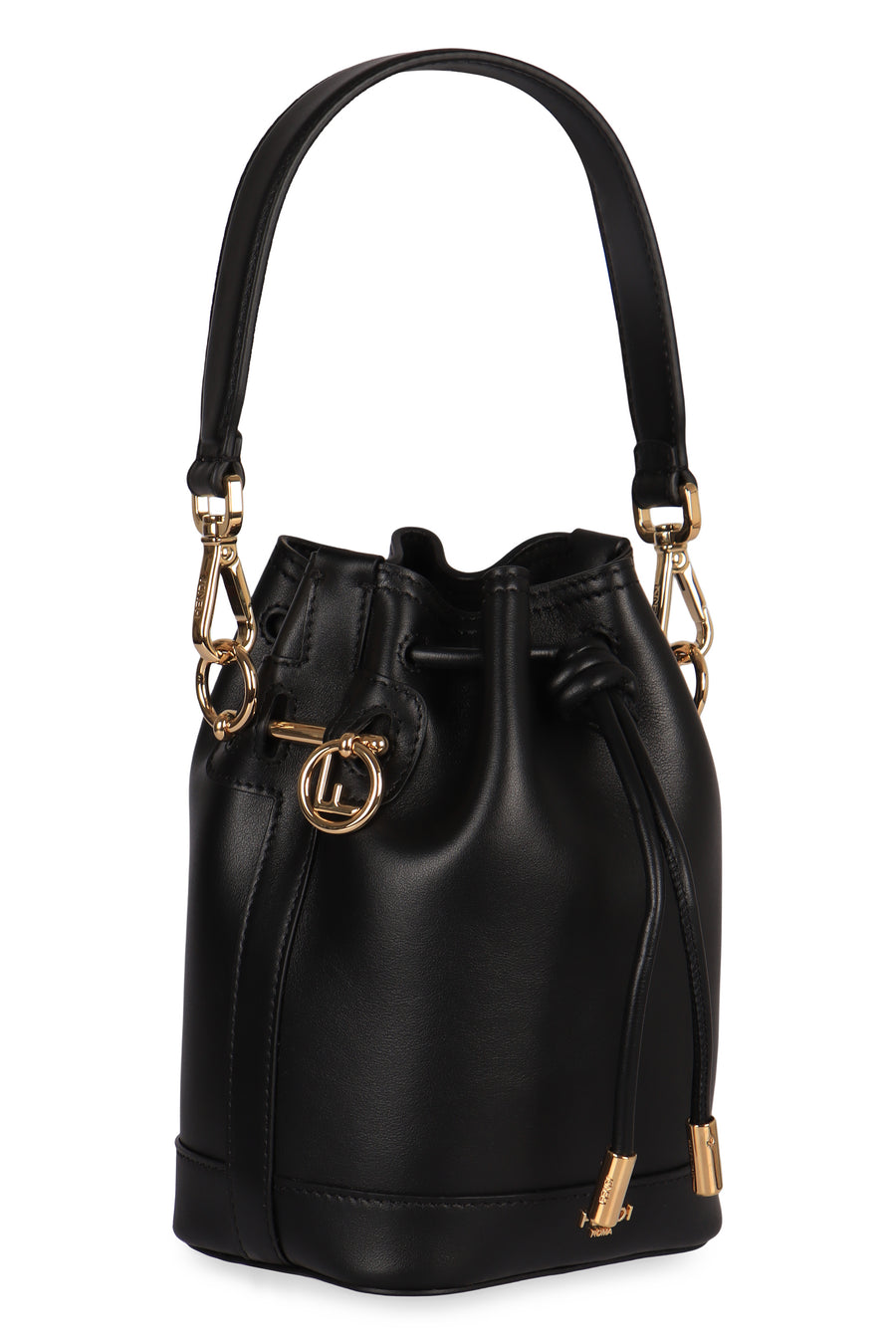 Minibag Mon Tresor Leather Black Calf Bucket Bags