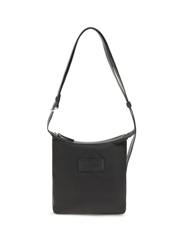 MM6 Maison Margiela 100% Nylon shoulder bag in black