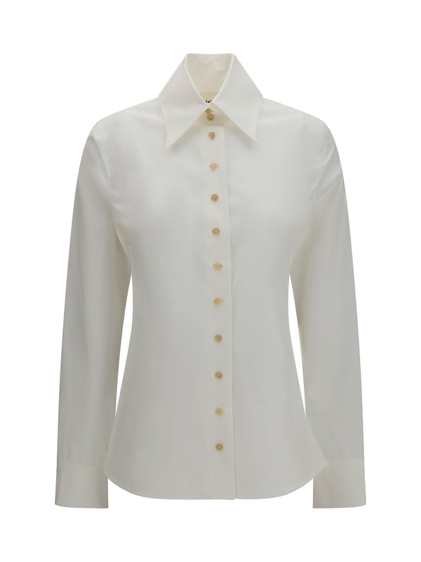 Khaite 100% cotton shirt in white