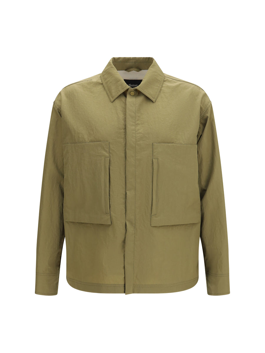 Laminar 100% Polyamide shirt jacket in green