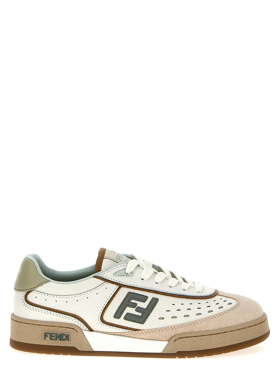 Fendi Match Sneakers — Cream