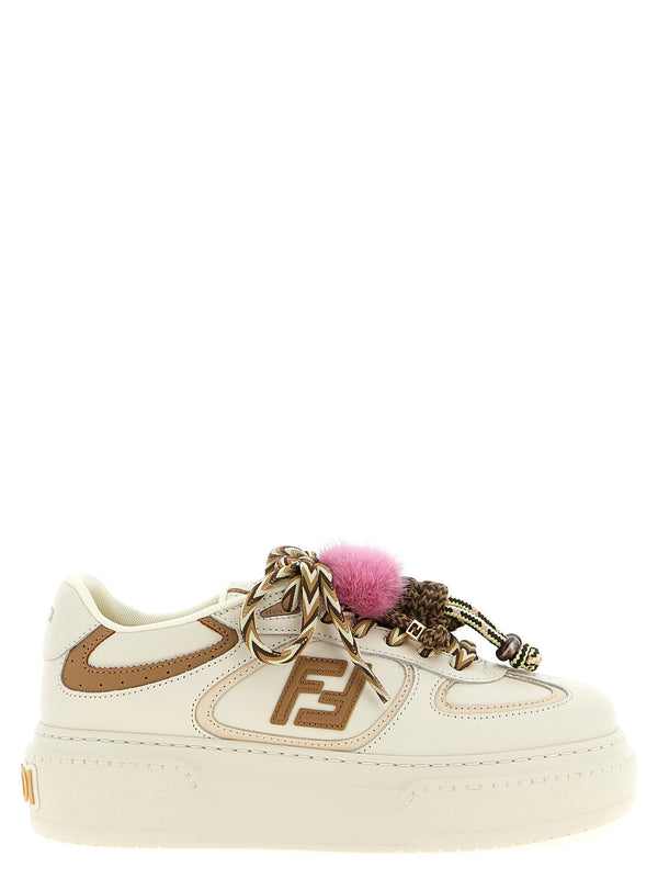 Fendi Match Sneaker — Cream