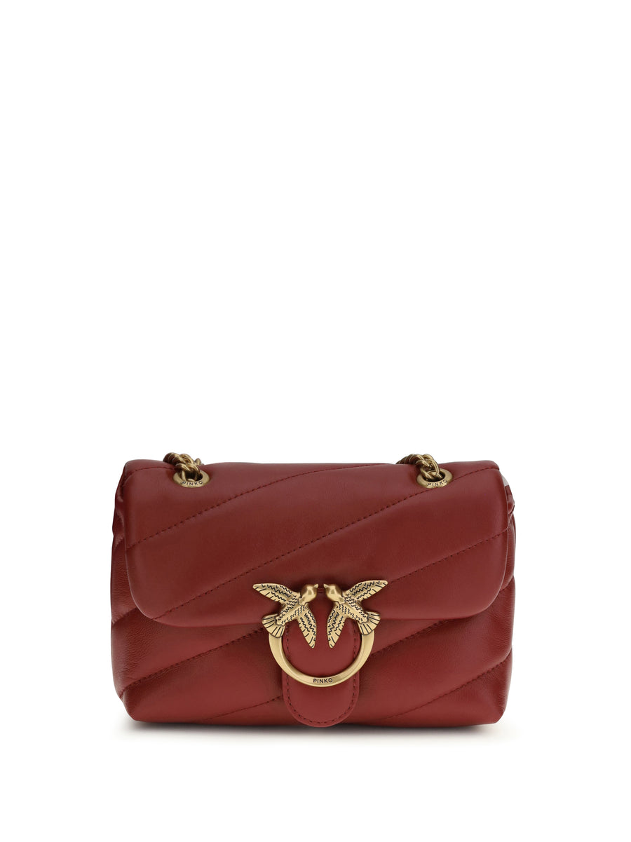 Pinko 100% Calf Leather (Bos Taurus) shoulder bag in red