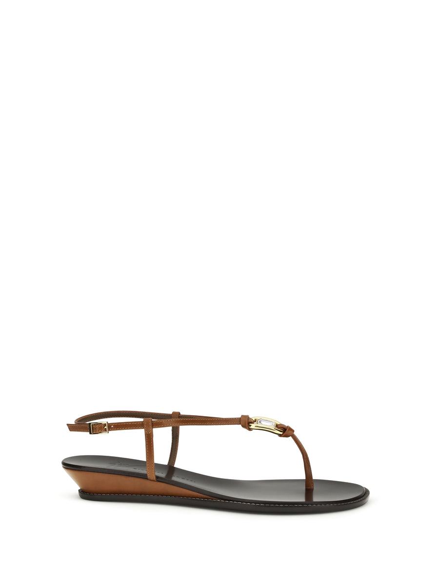 Sandals Amhelia Tan Leather Calf