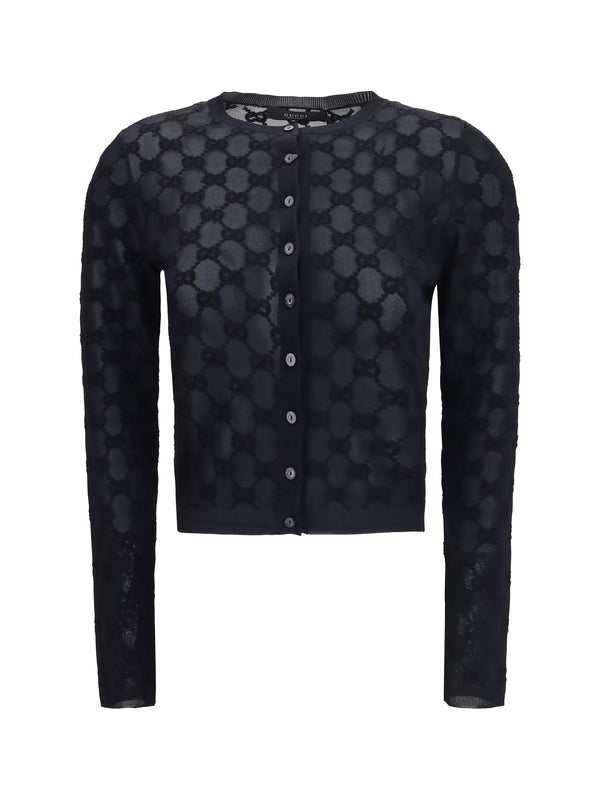 Gucci 71% Viscose cardigan in black