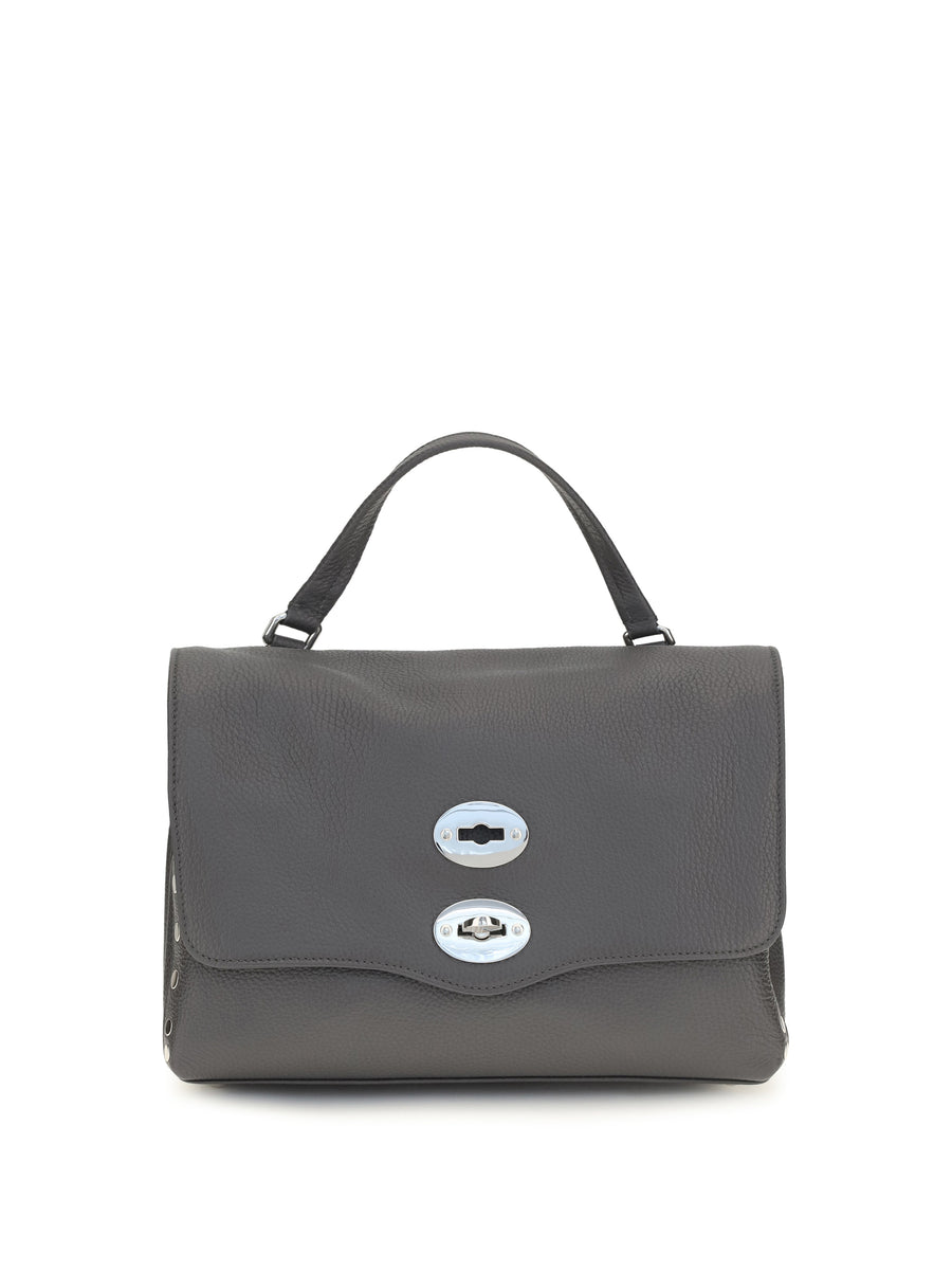 Zanellato 100% calf leather (Bos Taurus) shoulder bag in gray