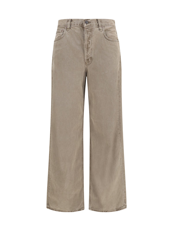 Agolde 100% cotton jeans in beige