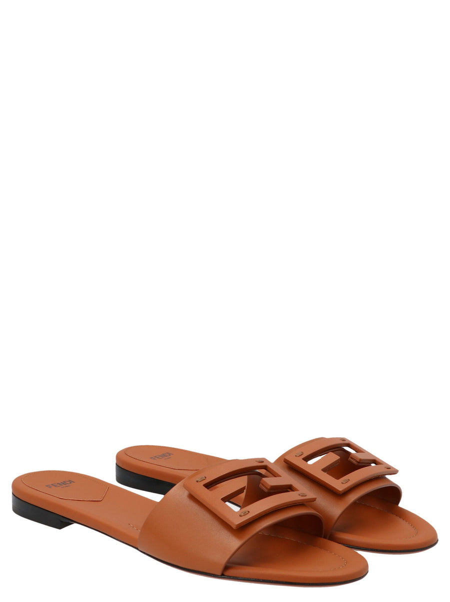 Fendi Baguette Slide — Bronze