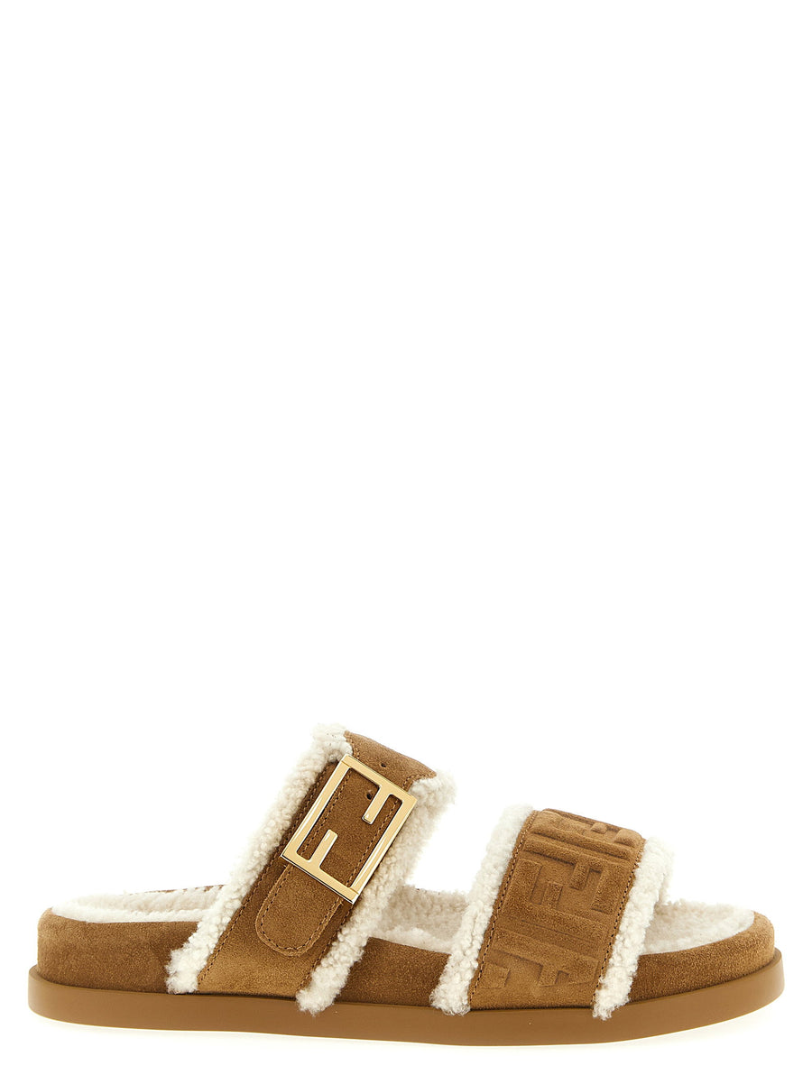 Fendi Feel Sandal — Tan