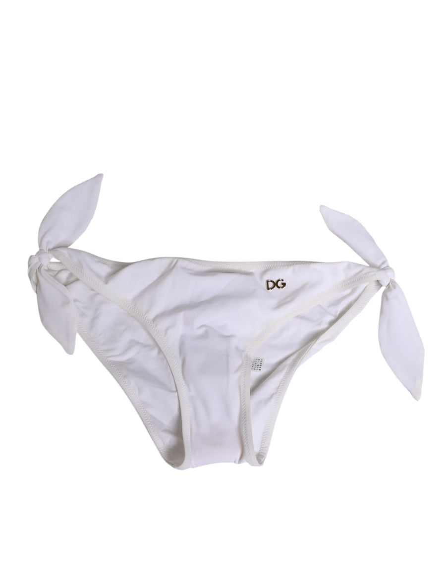 Dolce & Gabbana 75% Polyamide bikini bottom in white
