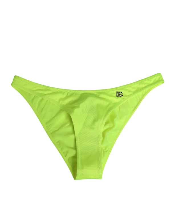 Dolce & Gabbana Polyamide & Elastane blend swim briefs in green