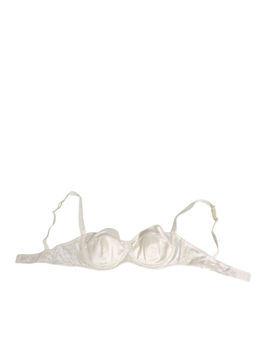 Dolce & Gabbana 94% Silk bra in white