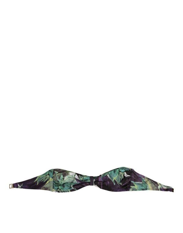 Dolce & Gabbana 72% Nylon bikini top in multicolor