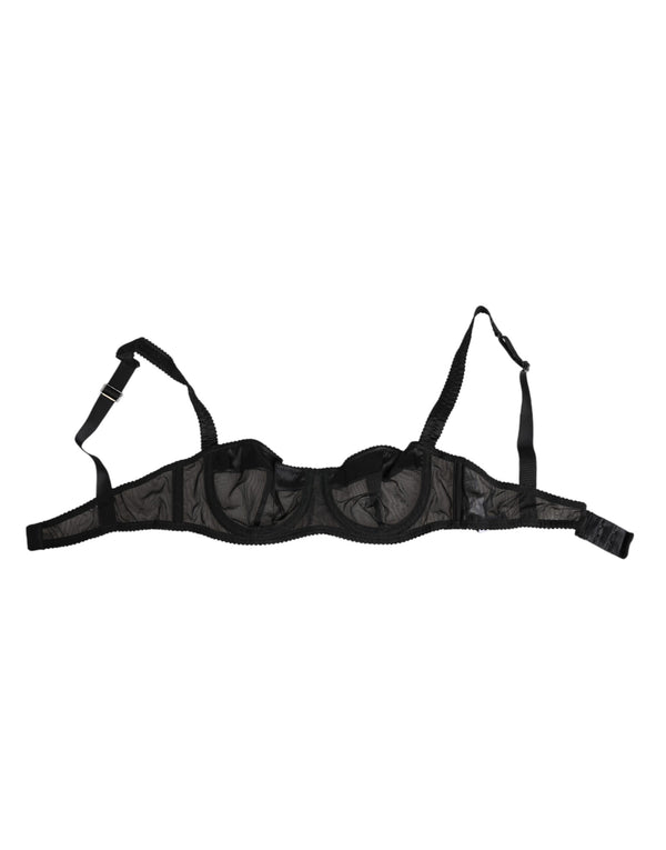 Dolce & Gabbana 73% Polyamide bra in black