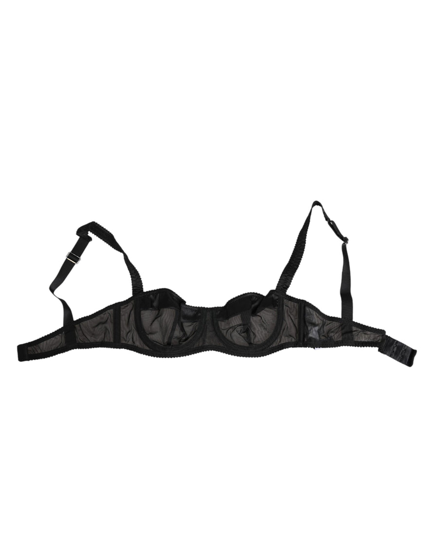 Dolce & Gabbana 73% Polyamide bra in black