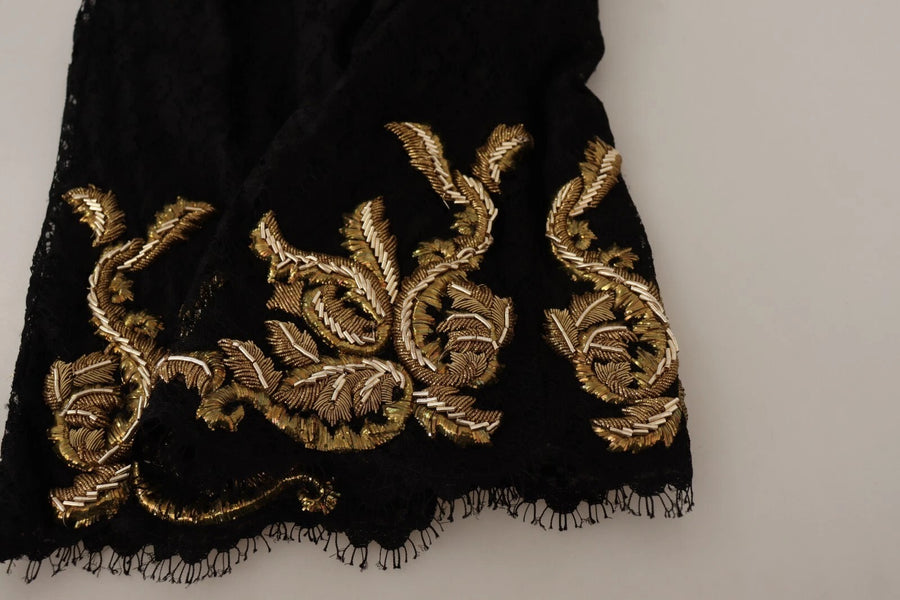 Dolce & Gabbana 92% Viscose shorts in black