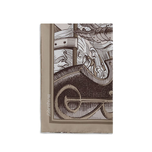 Burberry 100% Silk scarf in beige