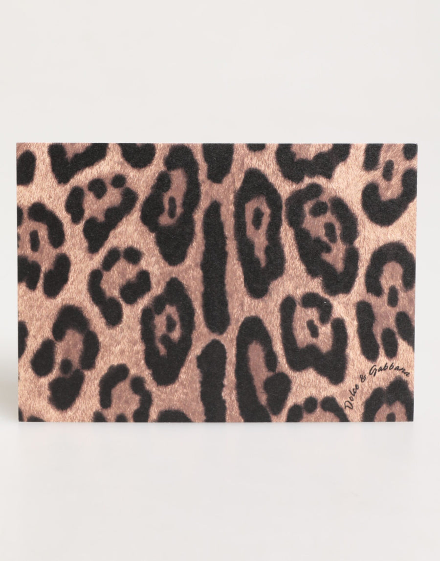 Dolce & Gabbana Paper postcard holder in beige