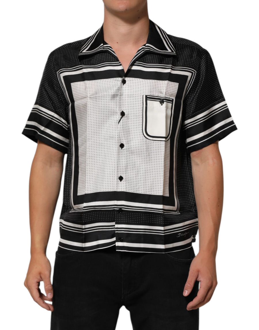Dolce & Gabbana 100% Silk shirt in black
