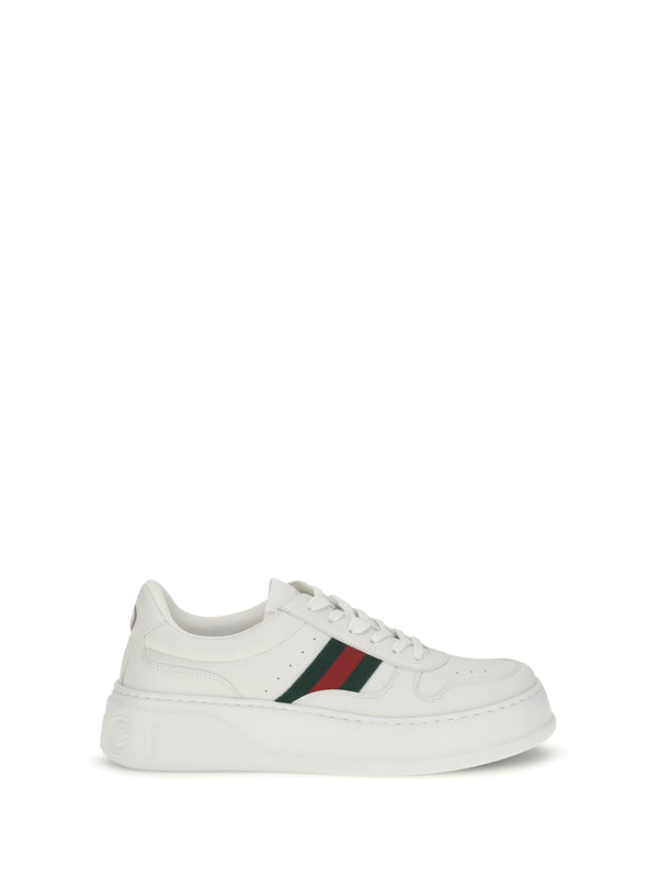 Gucci Upper: 100% calf leather; Sole: 100% rubber sneakers in white