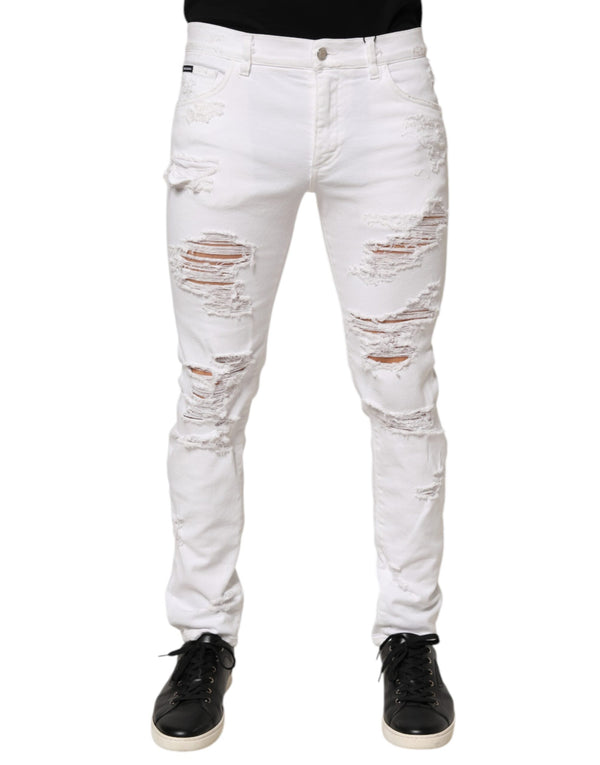 Dolce & Gabbana 98% Cotton 2% Elastane jeans in white