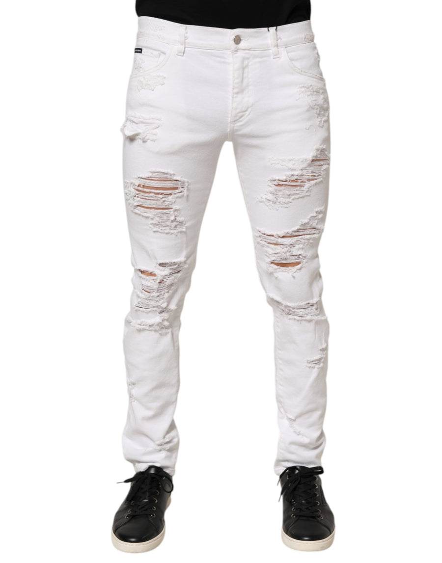 Dolce & Gabbana 98% Cotton 2% Elastane jeans in white