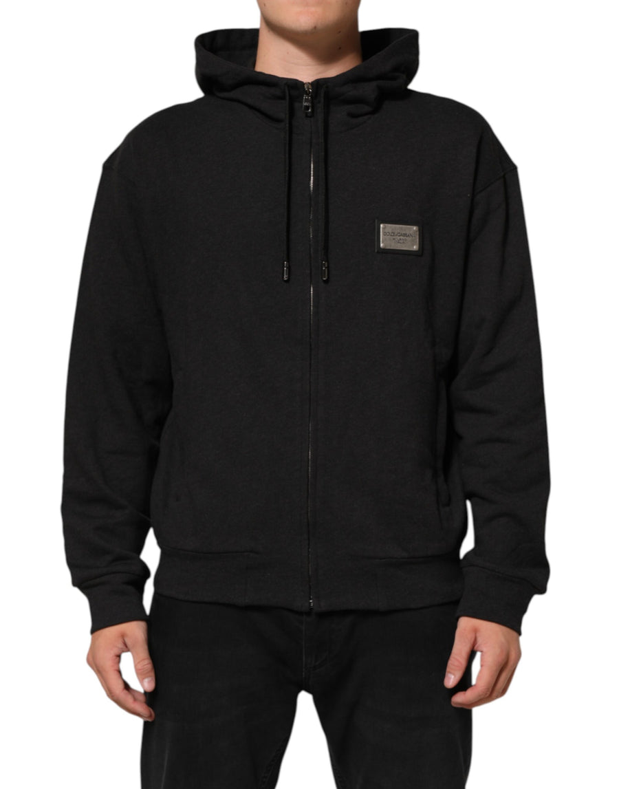 Dolce & Gabbana 100% Cotton hoodie in black