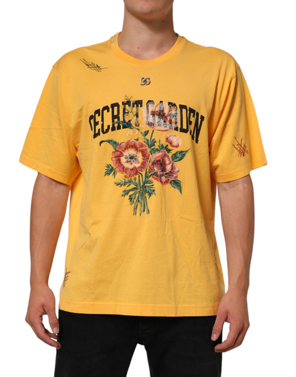 Dolce & Gabbana 100% Cotton t-shirt in yellow