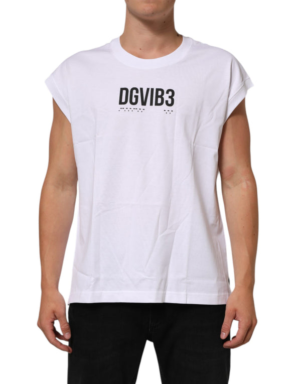 Dolce & Gabbana 100% Cotton tank top in white