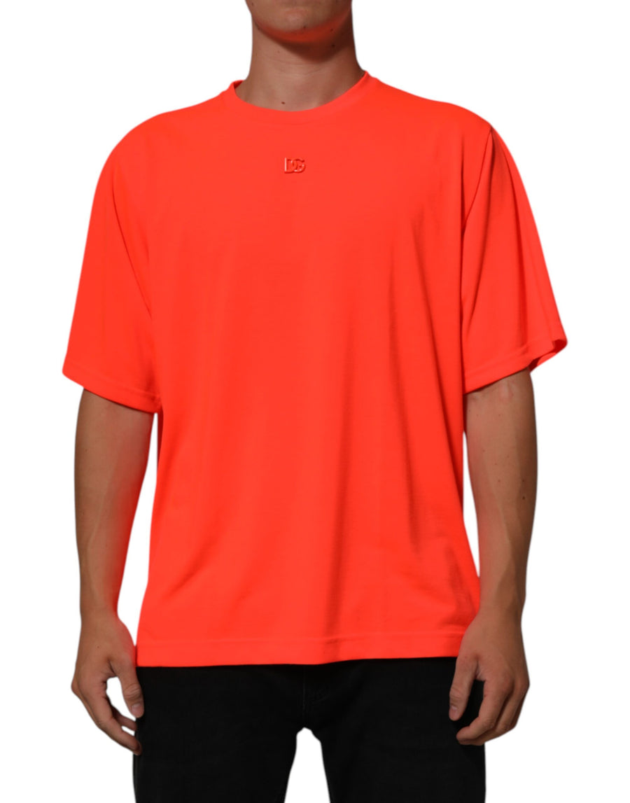 Dolce & Gabbana 100% Polyester t-shirt in orange