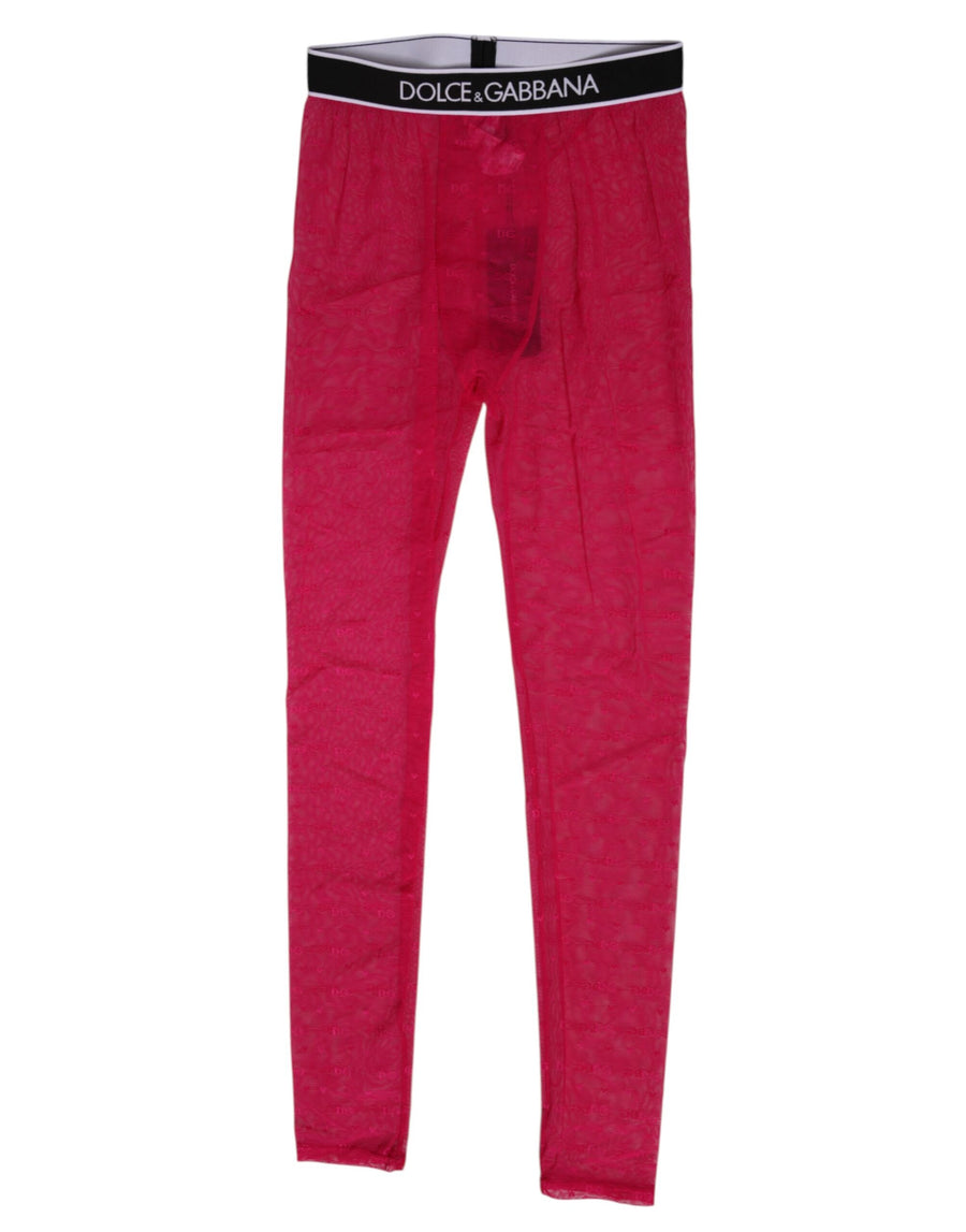 Dolce & Gabbana 92% Nylon 8% Elastane leggings in pink