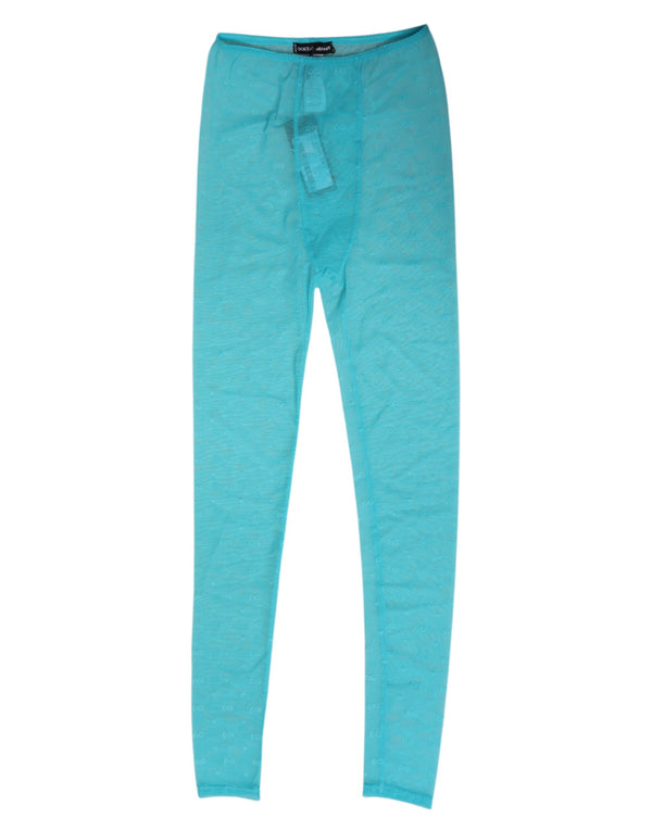 Dolce & Gabbana 93% Nylon leggings in blue